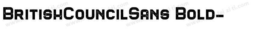 BritishCouncilSans Bold字体转换